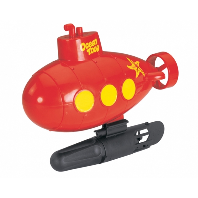 Игрушка Подводная лодка на батарейках Dickie красная 7265276
